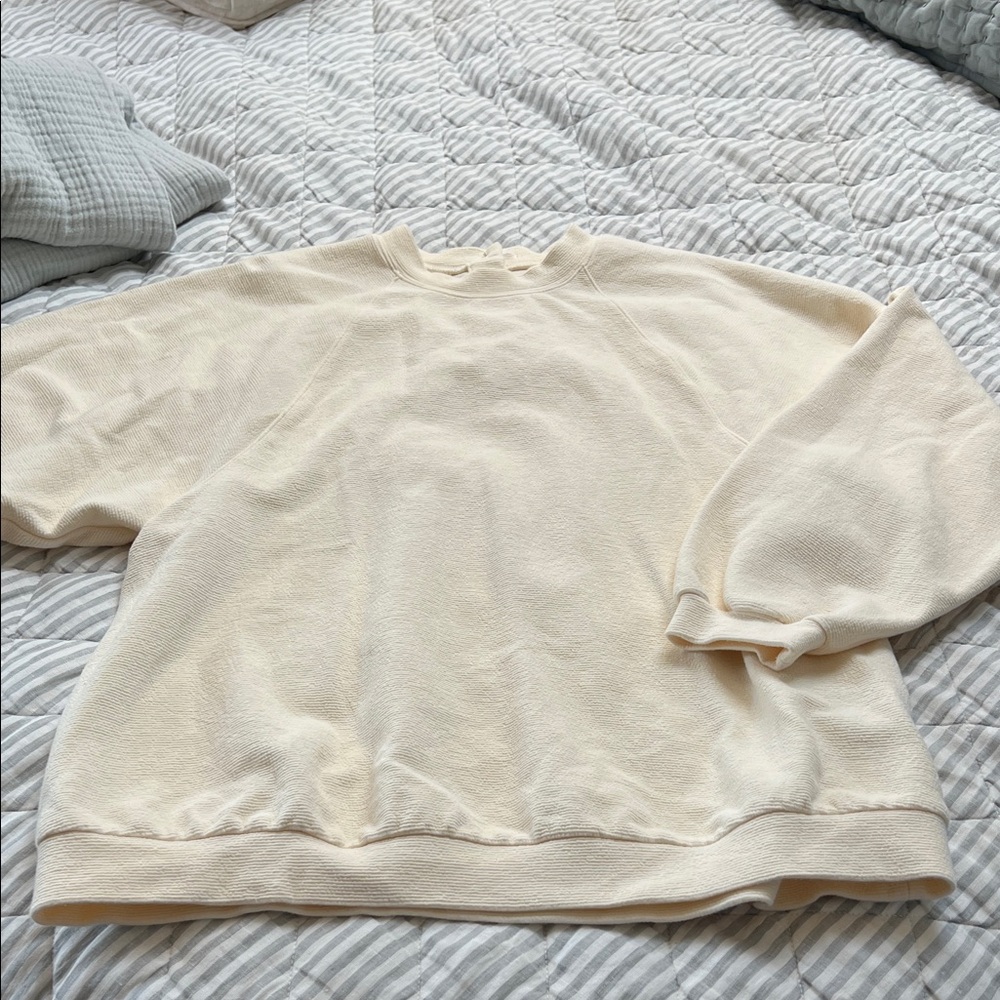 Madewell Women’s Cream Crewneck Sweatshirt